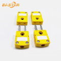 yellow waterproof male female surface j k type thermocouple connector